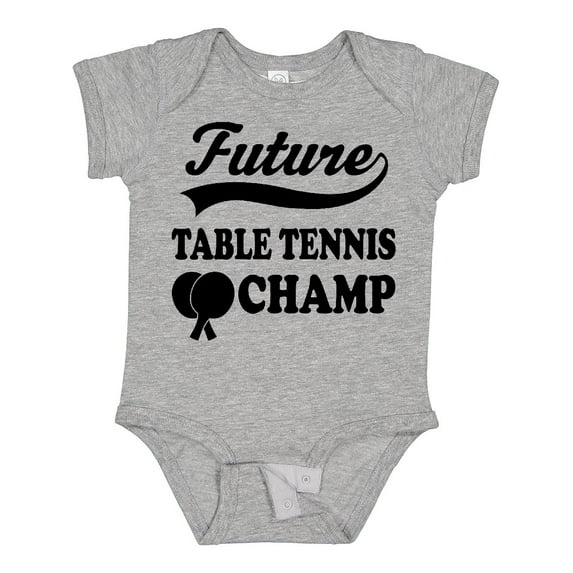Inktastic Table Tennis Future Champ Boys or Girls Baby Bodysuit