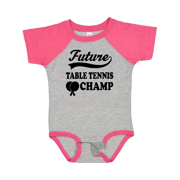 Inktastic Table Tennis Future Champ Boys or Girls Baby Bodysuit