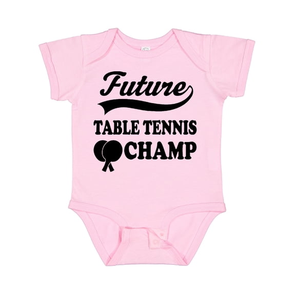 Inktastic Table Tennis Future Champ Boys or Girls Baby Bodysuit