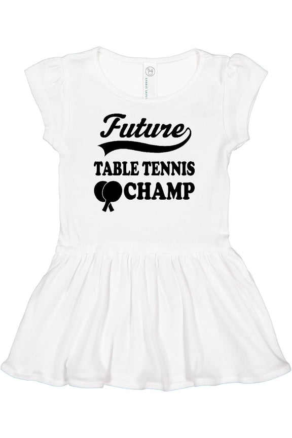 Table Tennis Future Champ Girls Baby Dress
