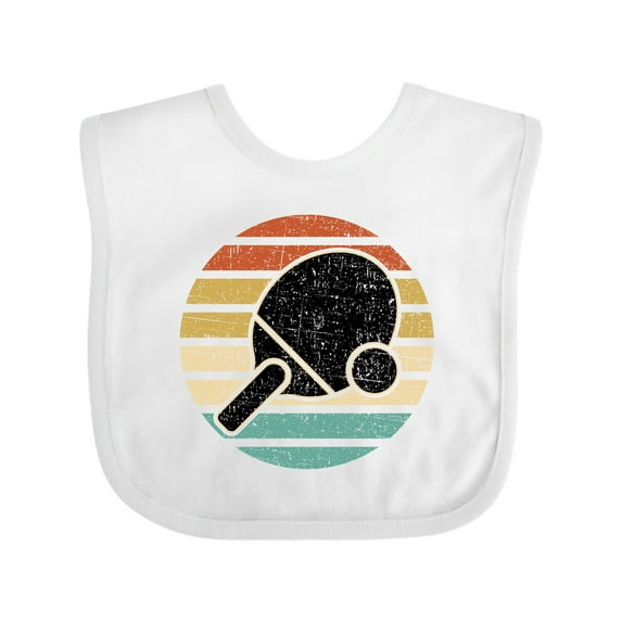 Inktastic Table Tennis Ping Pong Boys or Girls Baby Bib