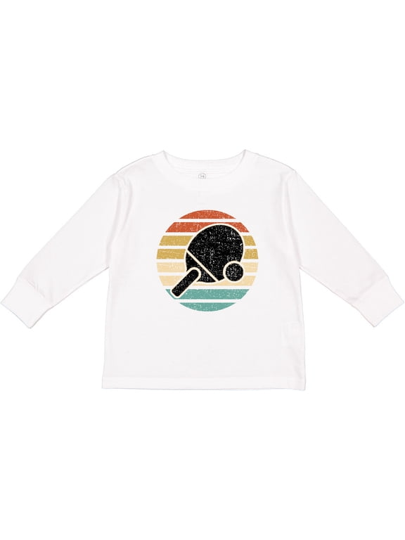 Table Tennis Ping Pong Boys or Girls Long Sleeve Toddler T-Shirt