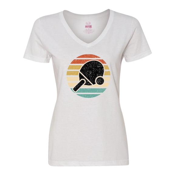 Inktastic Table Tennis Ping Pong Women's V-Neck T-Shirt
