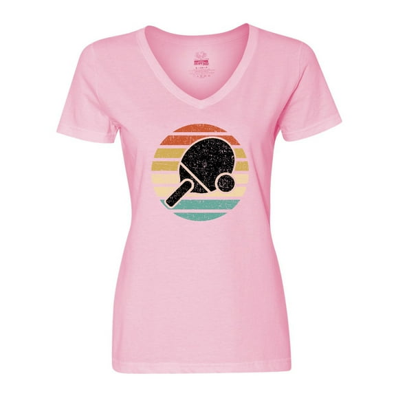 Inktastic Table Tennis Ping Pong Women's V-Neck T-Shirt