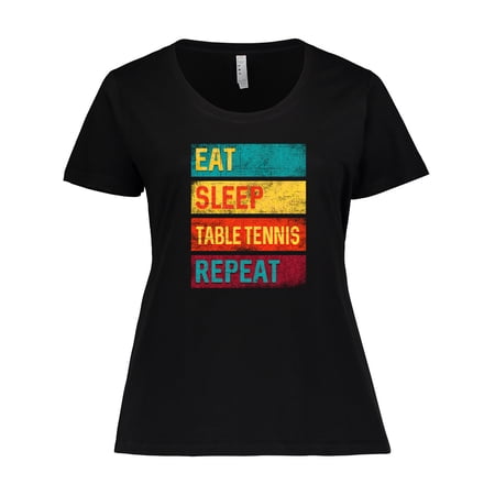 Inktastic Table Tennis Player Women's Plus Size T-Shirt