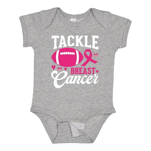 Inktastic Tackle Breast Cancer Boys or Girls Baby Bodysuit