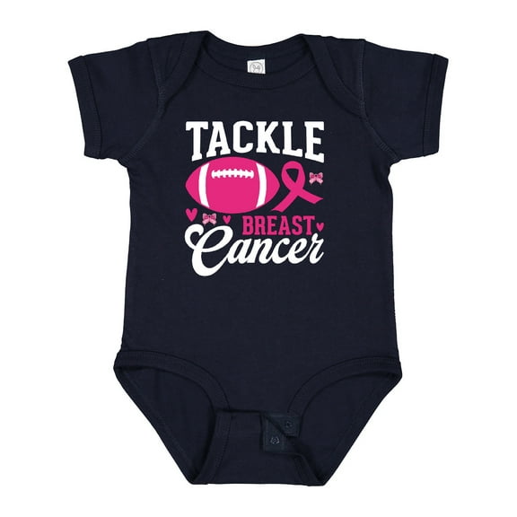 Inktastic Tackle Breast Cancer Boys or Girls Baby Bodysuit