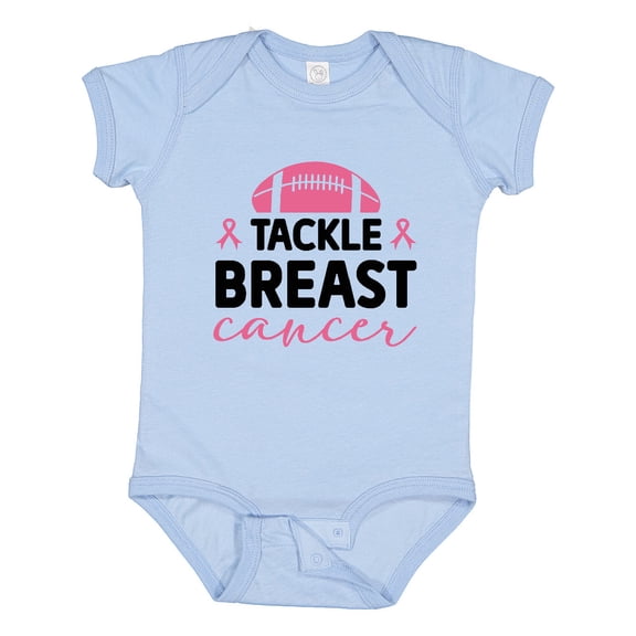 Inktastic Tackle Breast Cancer Boys or Girls Baby Bodysuit