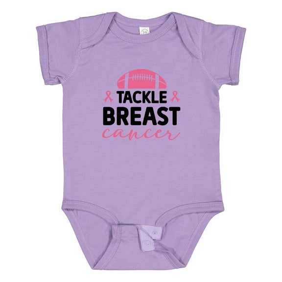 Inktastic Tackle Breast Cancer Boys or Girls Baby Bodysuit