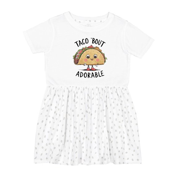 Inktastic Taco Bout Adorable Girls Toddler Dress