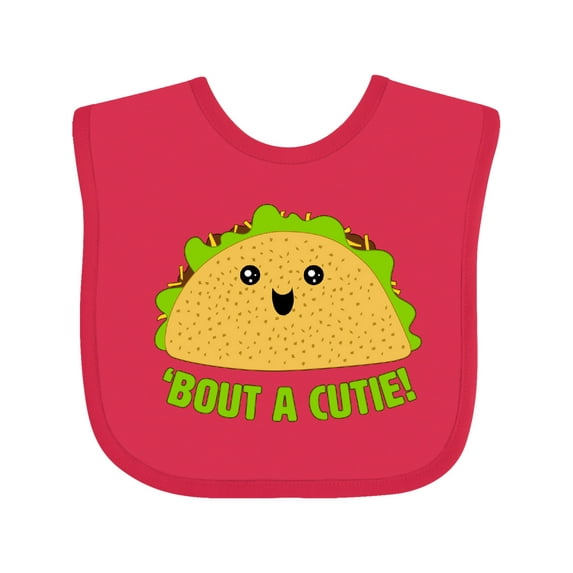 Inktastic Taco Bout a Cutie Cute Taco Pun Boys or Girls Baby Bib