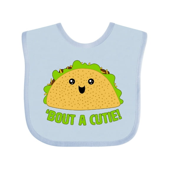 Inktastic Taco Bout a Cutie Cute Taco Pun Boys or Girls Baby Bib