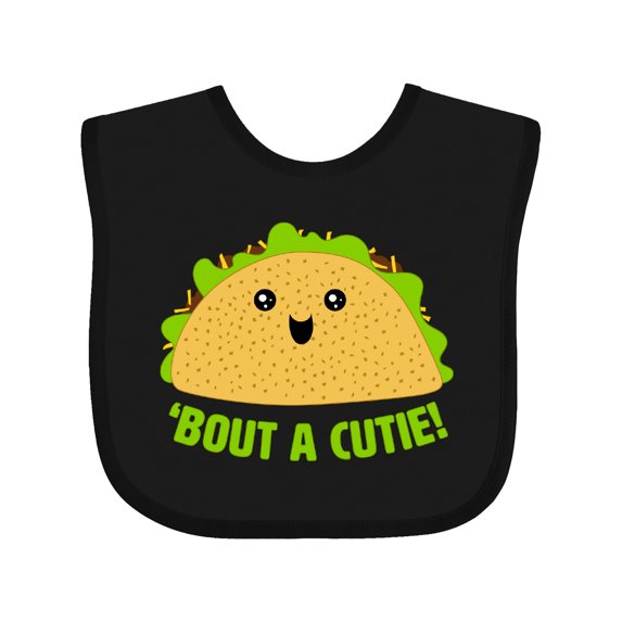 Inktastic Taco Bout a Cutie Cute Taco Pun Boys or Girls Baby Bib