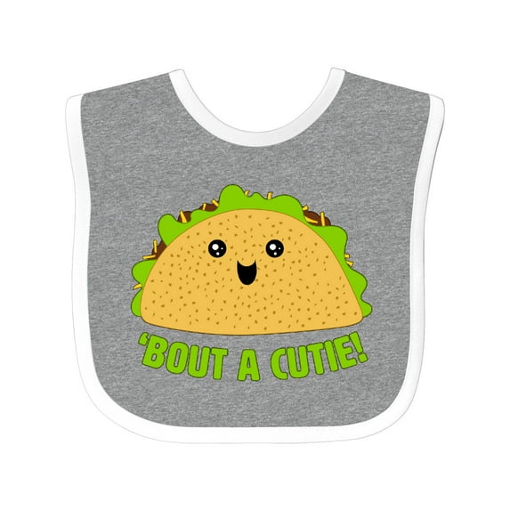 Inktastic Taco Bout a Cutie Cute Taco Pun Boys or Girls Baby Bib