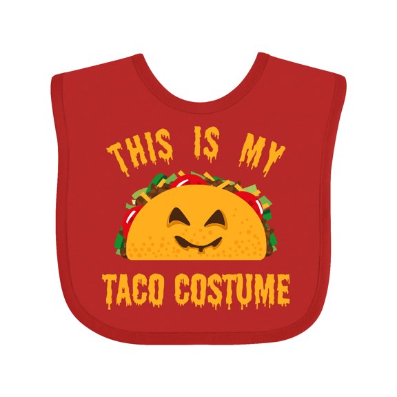 Inktastic Taco Costume Boys or Girls Baby Bib