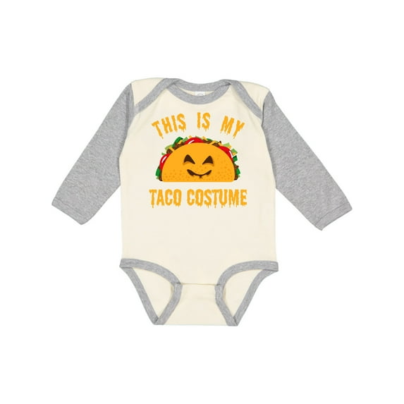 Inktastic Taco Costume Boys or Girls Long Sleeve Baby Bodysuit