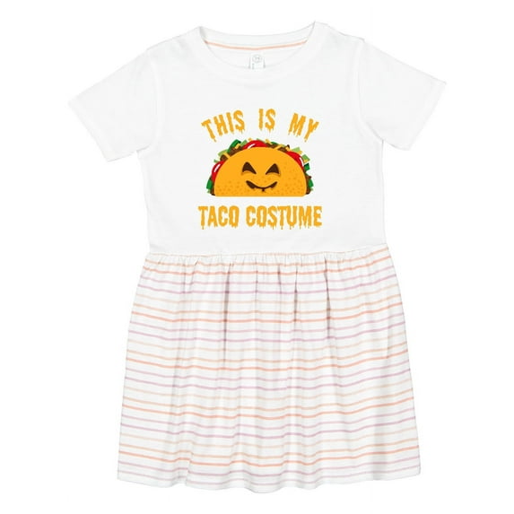 Inktastic Taco Costume Girls Toddler Dress