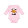 thumbnail image 1 of Inktastic Taco Lover Mexican Food Boys or Girls Long Sleeve Baby Bodysuit, 1 of 5