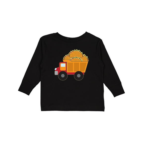 Inktastic Taco Lover Truck Boys or Girls Long Sleeve Toddler T-Shirt