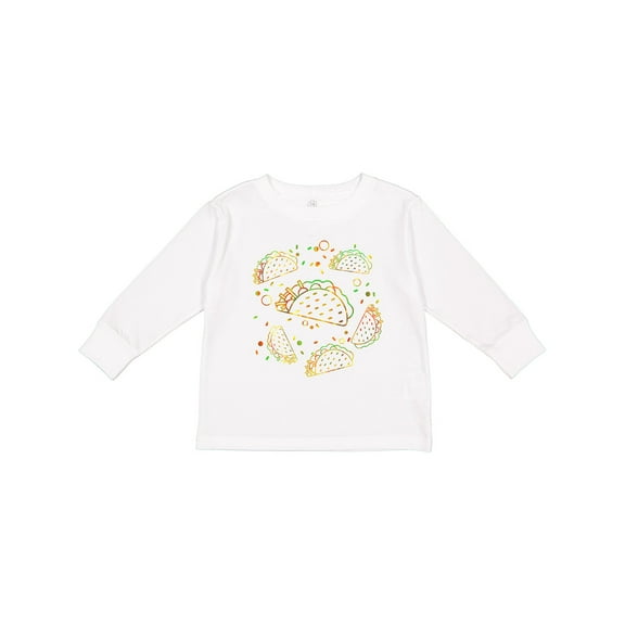 Inktastic Taco Party Boys or Girls Long Sleeve Toddler T-Shirt