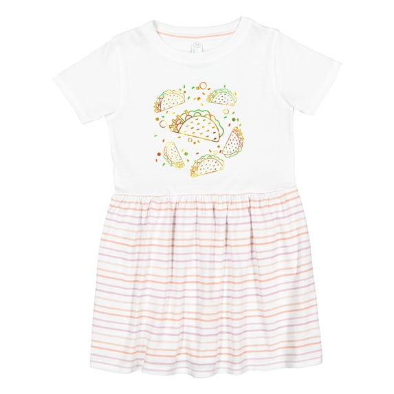 Inktastic Taco Party Girls Toddler Dress