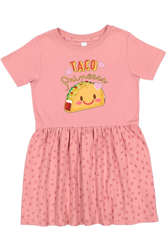 Taco Princess Cute Taco Girls Toddler Dress