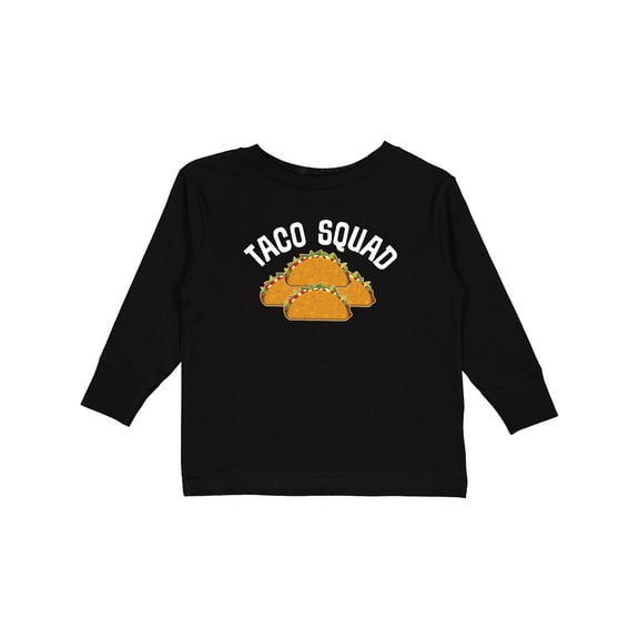 Inktastic Taco Squad Boys or Girls Long Sleeve Toddler T-Shirt