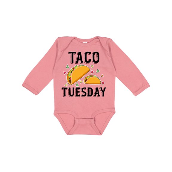 Inktastic Taco Tuesday Boys or Girls Long Sleeve Baby Bodysuit