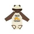 thumbnail image 1 of Inktastic Taco Tuesday Boys or Girls Long Sleeve Baby Bodysuit, 1 of 5