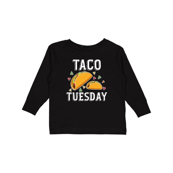 Inktastic Taco Tuesday Boys or Girls Long Sleeve Toddler T-Shirt