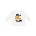 thumbnail image 1 of Inktastic Taco Tuesday Boys or Girls Long Sleeve Toddler T-Shirt, 1 of 5