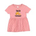 thumbnail image 1 of Inktastic Taco Tuesday Girls Baby Dress, 1 of 5