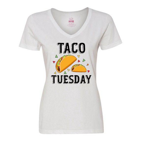 Inktastic Taco Tuesday Women's V-Neck T-Shirt