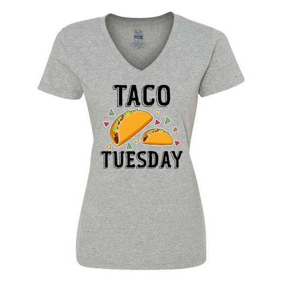 Inktastic Taco Tuesday Women's V-Neck T-Shirt