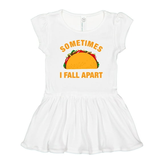 Inktastic Tacos Fall Apart Girls Baby Dress