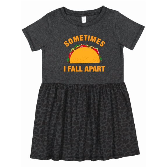 Inktastic Tacos Fall Apart Girls Toddler Dress