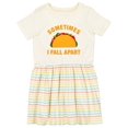 thumbnail image 1 of Inktastic Tacos Fall Apart Girls Toddler Dress, 1 of 5