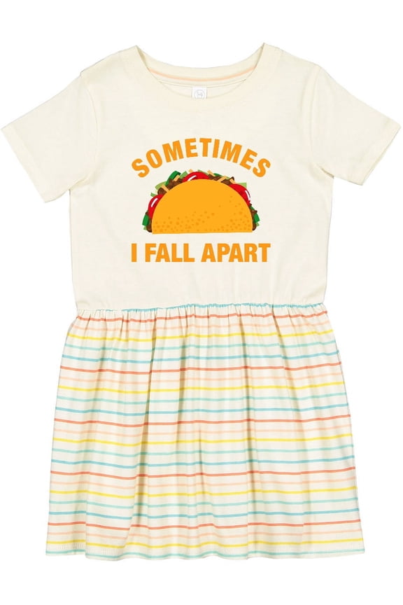 Tacos Fall Apart Girls Toddler Dress
