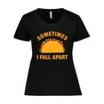 thumbnail image 1 of Inktastic Tacos Fall Apart Women's Plus Size T-Shirt, 1 of 5
