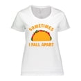 thumbnail image 1 of Inktastic Tacos Fall Apart Women's Plus Size T-Shirt, 1 of 5