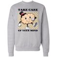 thumbnail image 1 of Inktastic Take Care of Your Mind Mental Health Awareness Adult Sweatshirt, 1 of 4