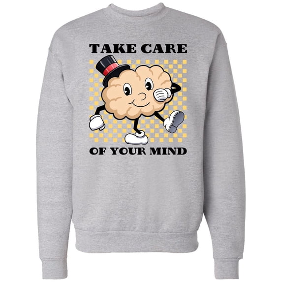 Inktastic Take Care of Your Mind Mental Health Awareness Adult Sweatshirt