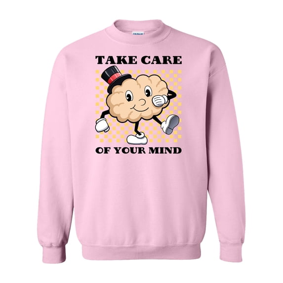 Inktastic Take Care of Your Mind Mental Health Awareness Adult Sweatshirt
