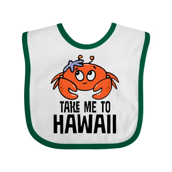 Inktastic Take Me to Hawaii Boys or Girls Baby Bib