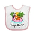 thumbnail image 1 of Inktastic Tampa Bay Florida Flamingo Girls Baby Bib, 1 of 4