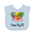 thumbnail image 1 of Inktastic Tampa Bay Florida Flamingo Girls Baby Bib, 1 of 4