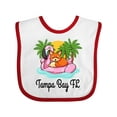 thumbnail image 1 of Inktastic Tampa Bay Florida Flamingo Girls Baby Bib, 1 of 4