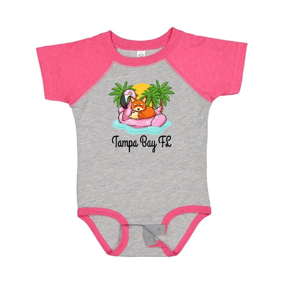 Inktastic Tampa Bay Florida Flamingo Girls Baby Bodysuit