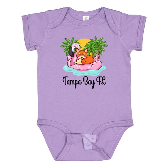 Inktastic Tampa Bay Florida Flamingo Girls Baby Bodysuit