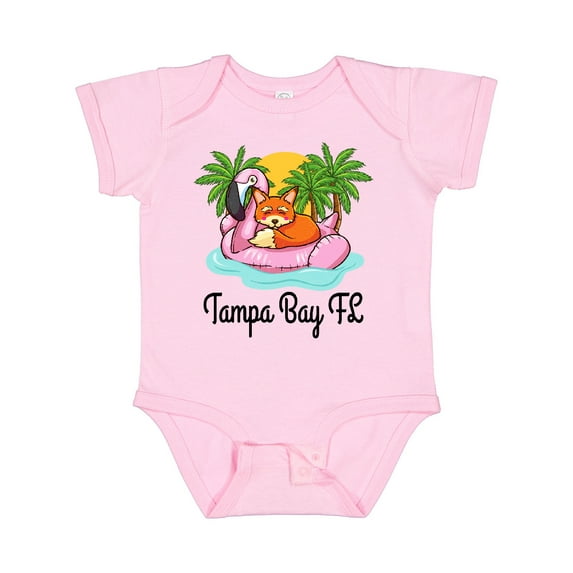 Inktastic Tampa Bay Florida Flamingo Girls Baby Bodysuit